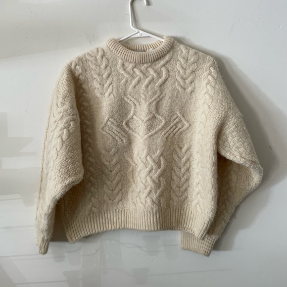 Arancrafrs Women Sweater Size L Made In Ireland